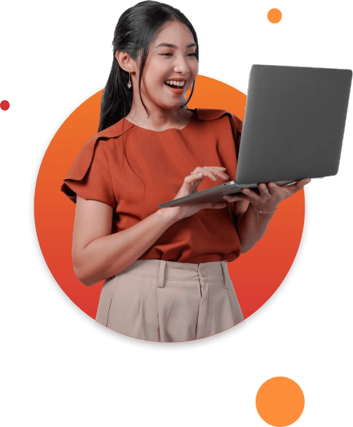 A Girl with her Laptop