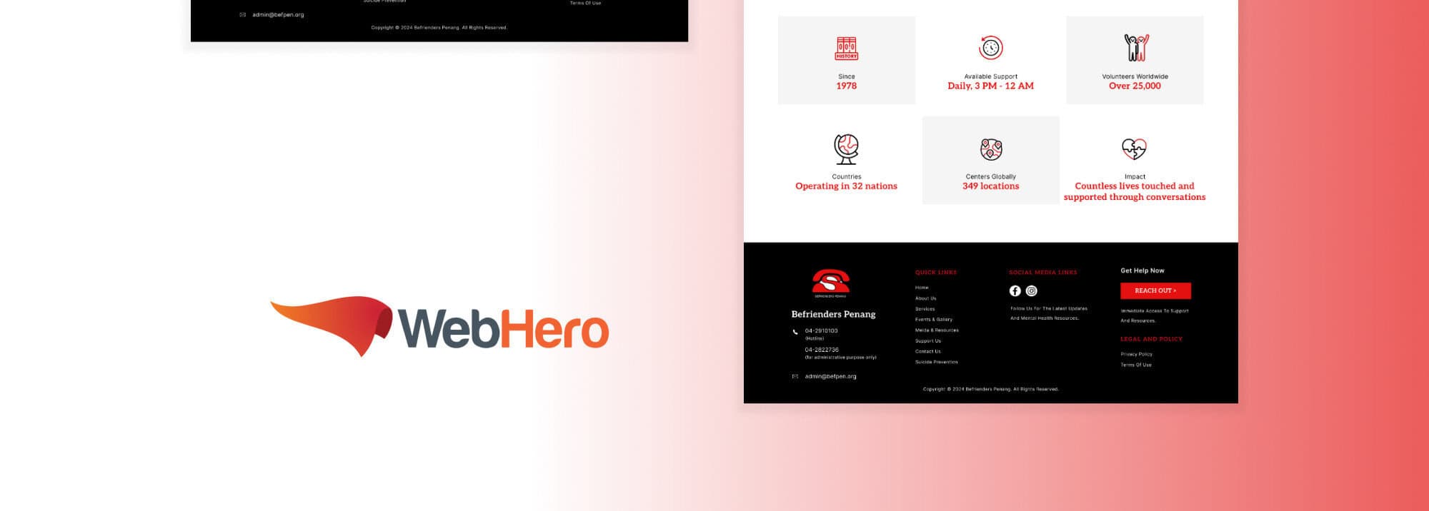 Befriender Portfolio - WebHero Technology