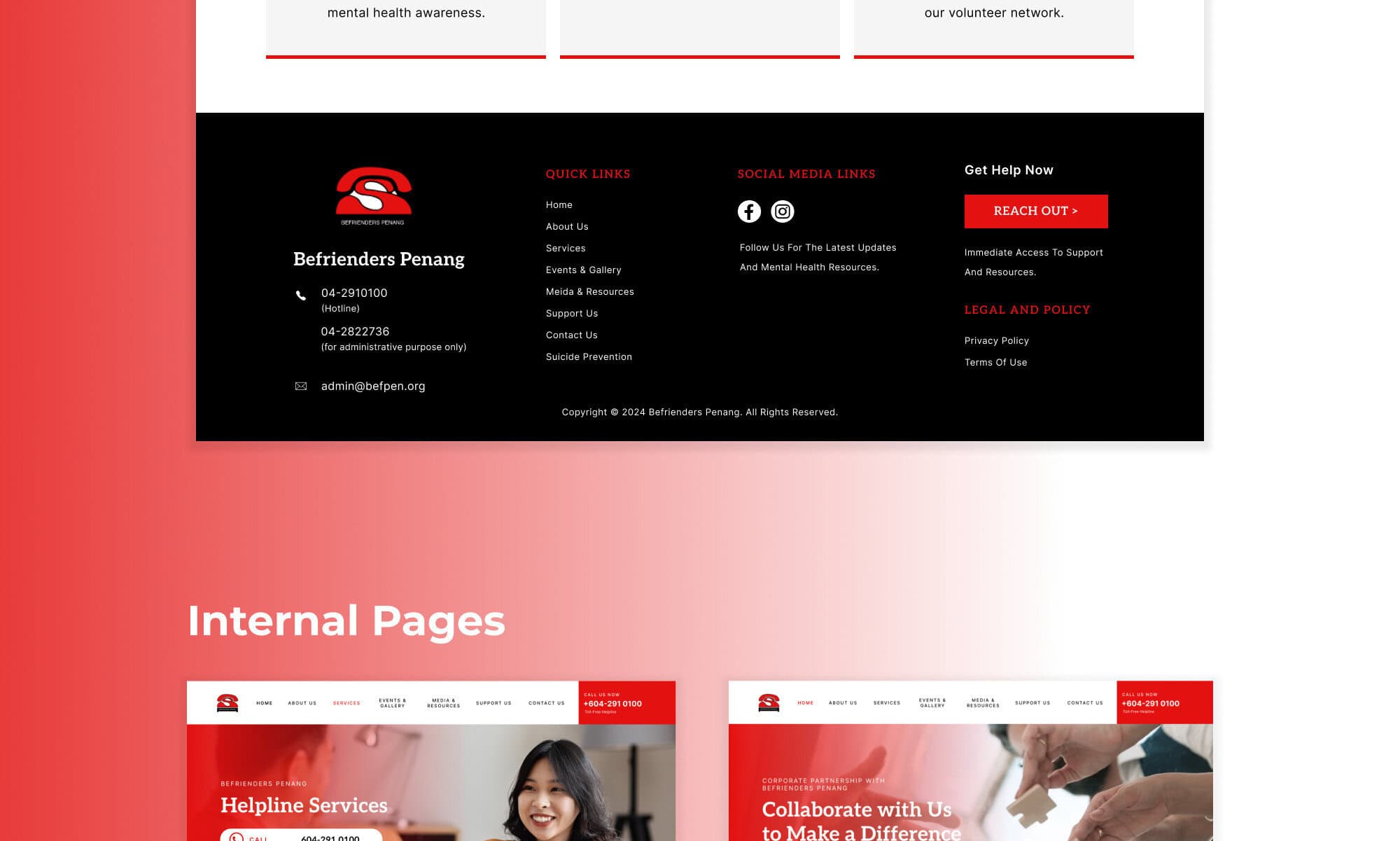 Befriender Portfolio - WebHero Technology