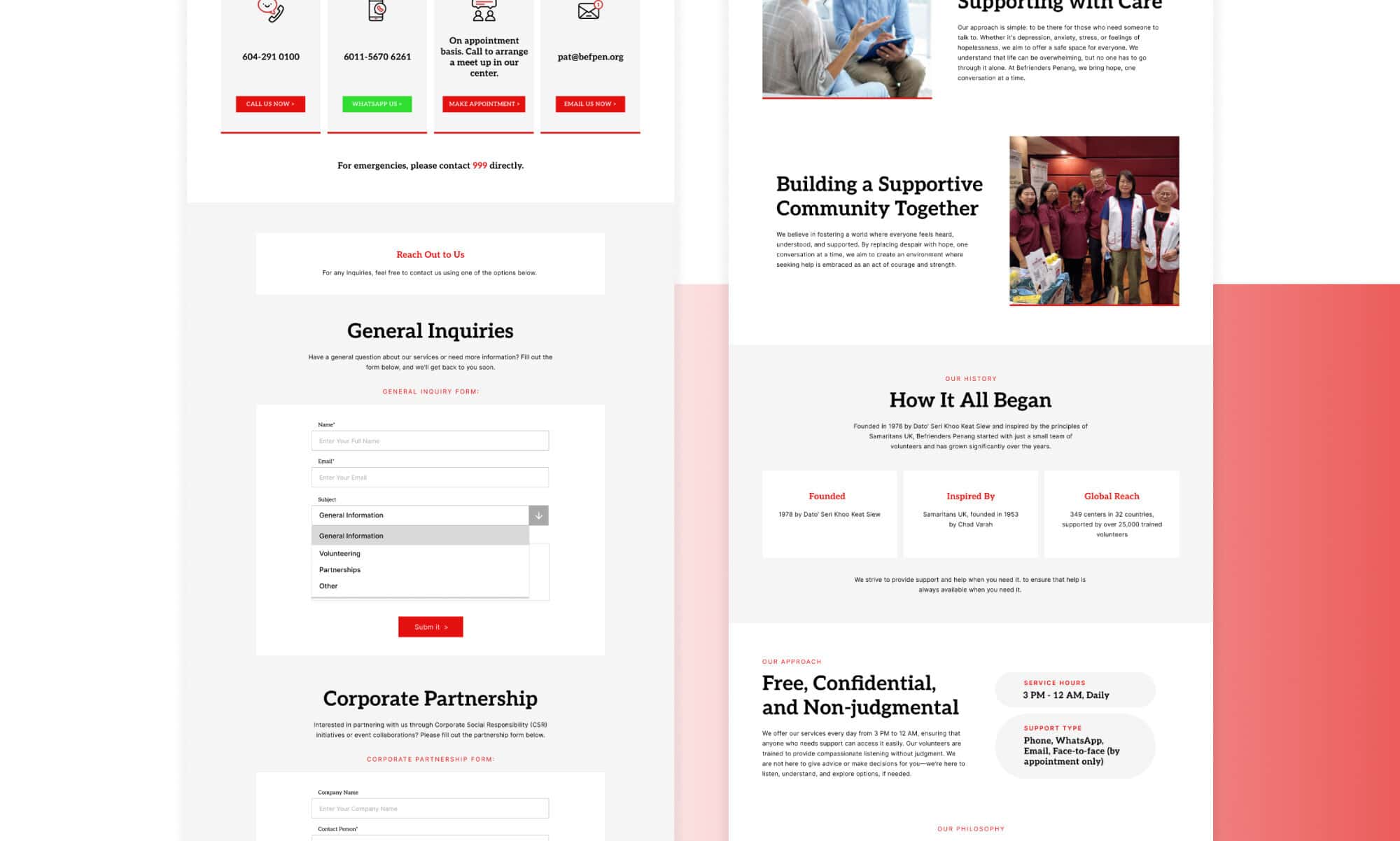 Befriender Portfolio - WebHero Technology