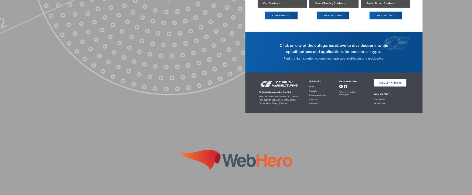 CE Brush Portfolio - WebHero Technology