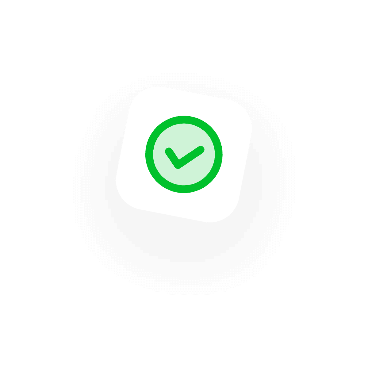 Green Check Tilted Green Check Tilted