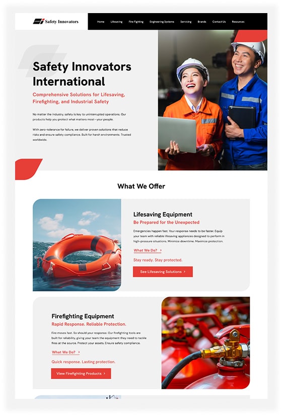 Safety Innovator 1 Safety Innovator Portfolio - WebHero Technology