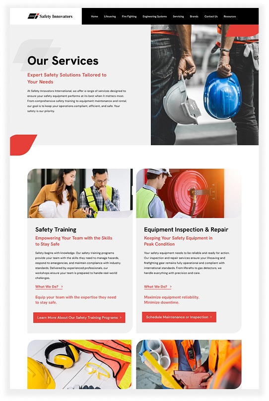 Safety Innovator 3 Safety Innovator Portfolio - WebHero Technology