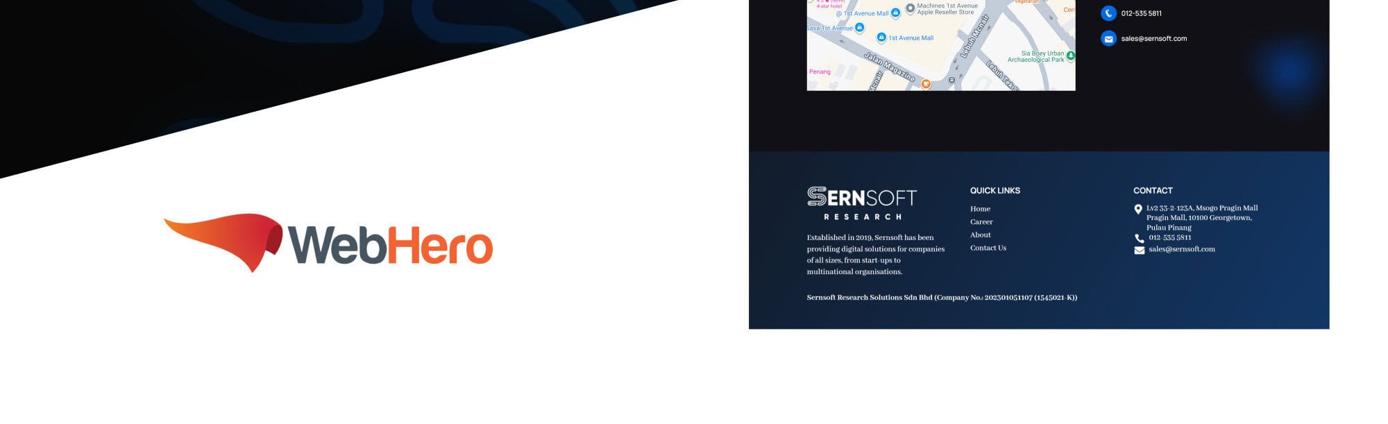 Sernsoft Portfolio - WebHero WebHero Technologies