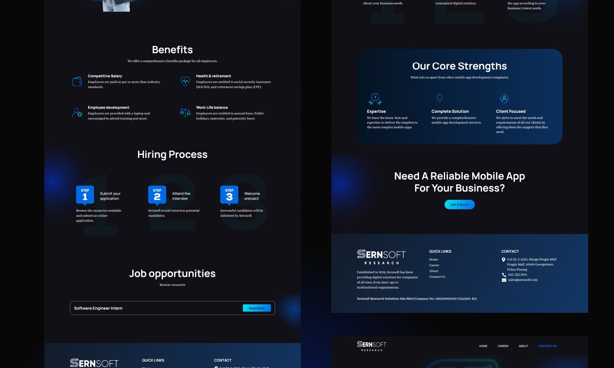 Sernsoft Portfolio - WebHero WebHero Technologies