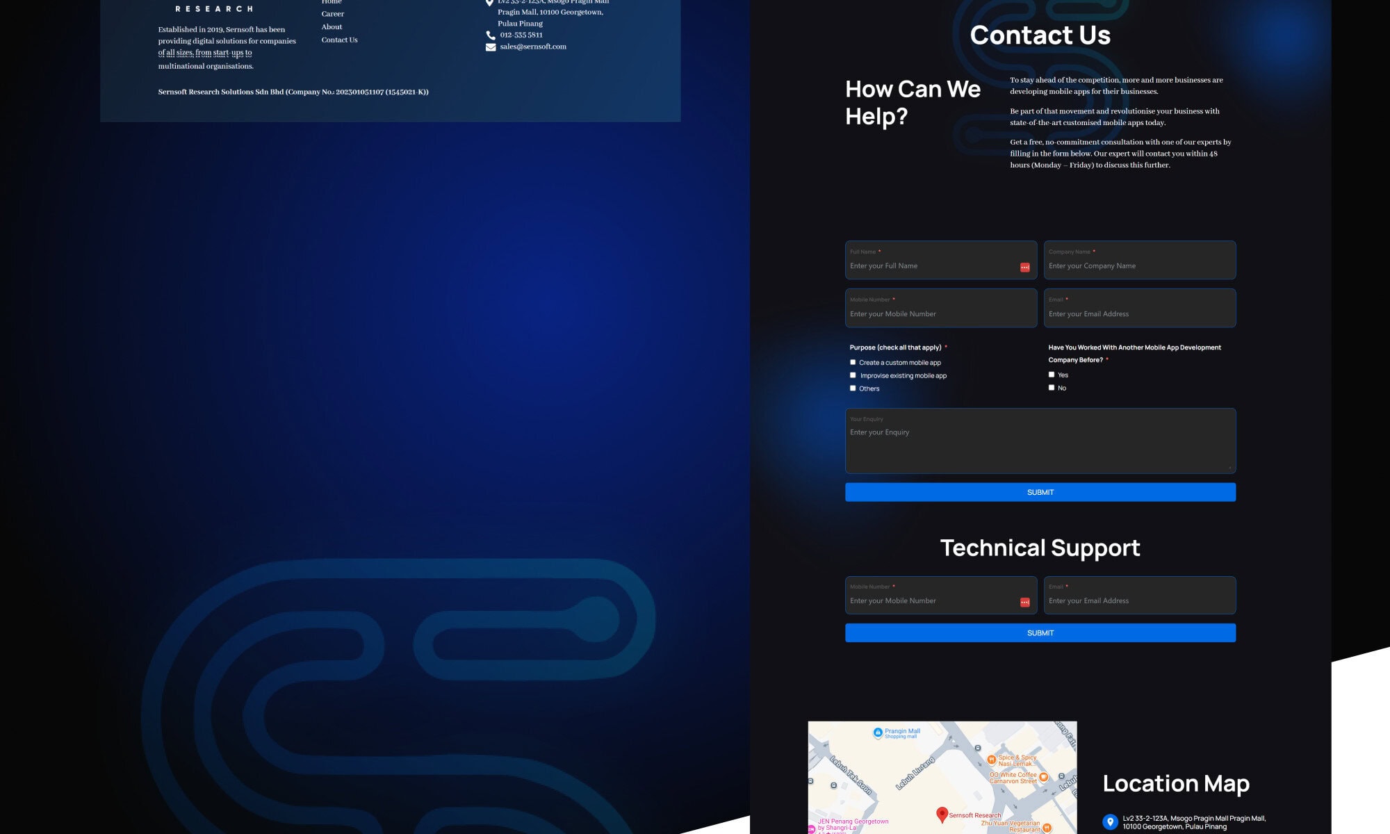 Sernsoft Portfolio - WebHero WebHero Technologies