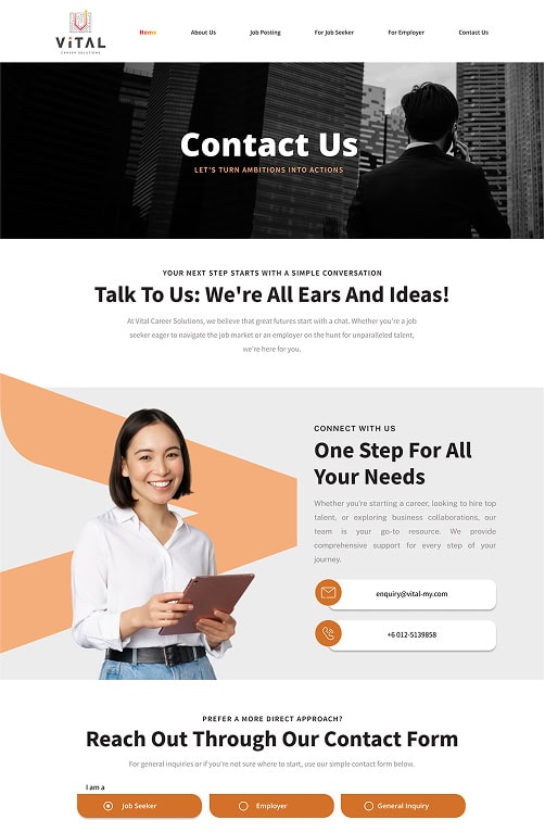 Vital Career 3 Vital Career Portfolio - WebHero Technology