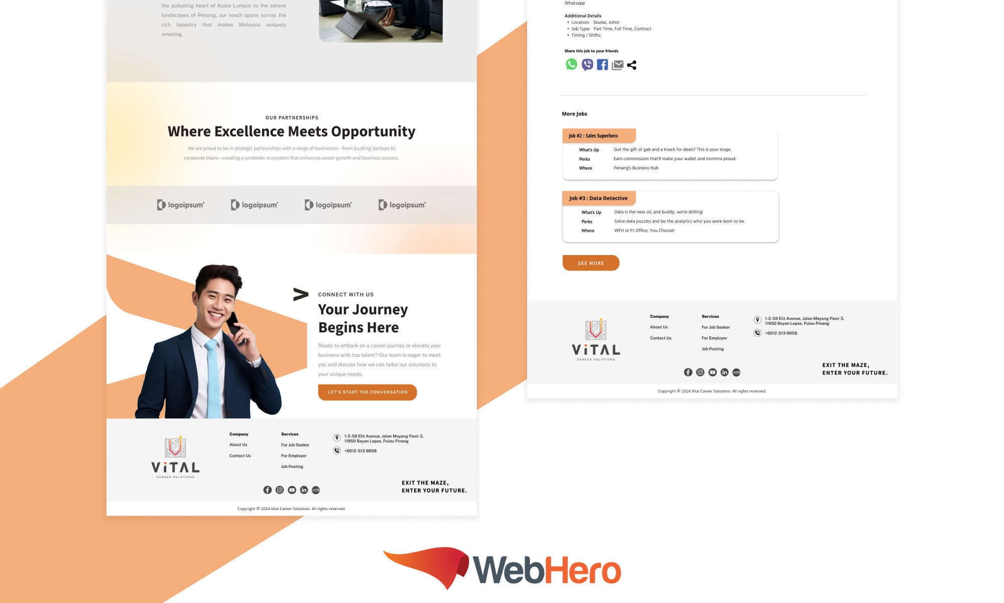 Vital Career Portfolio - WebHero Technology