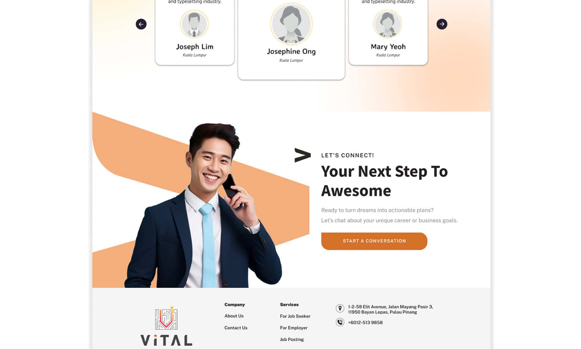 Vital Career Portfolio - WebHero Technology