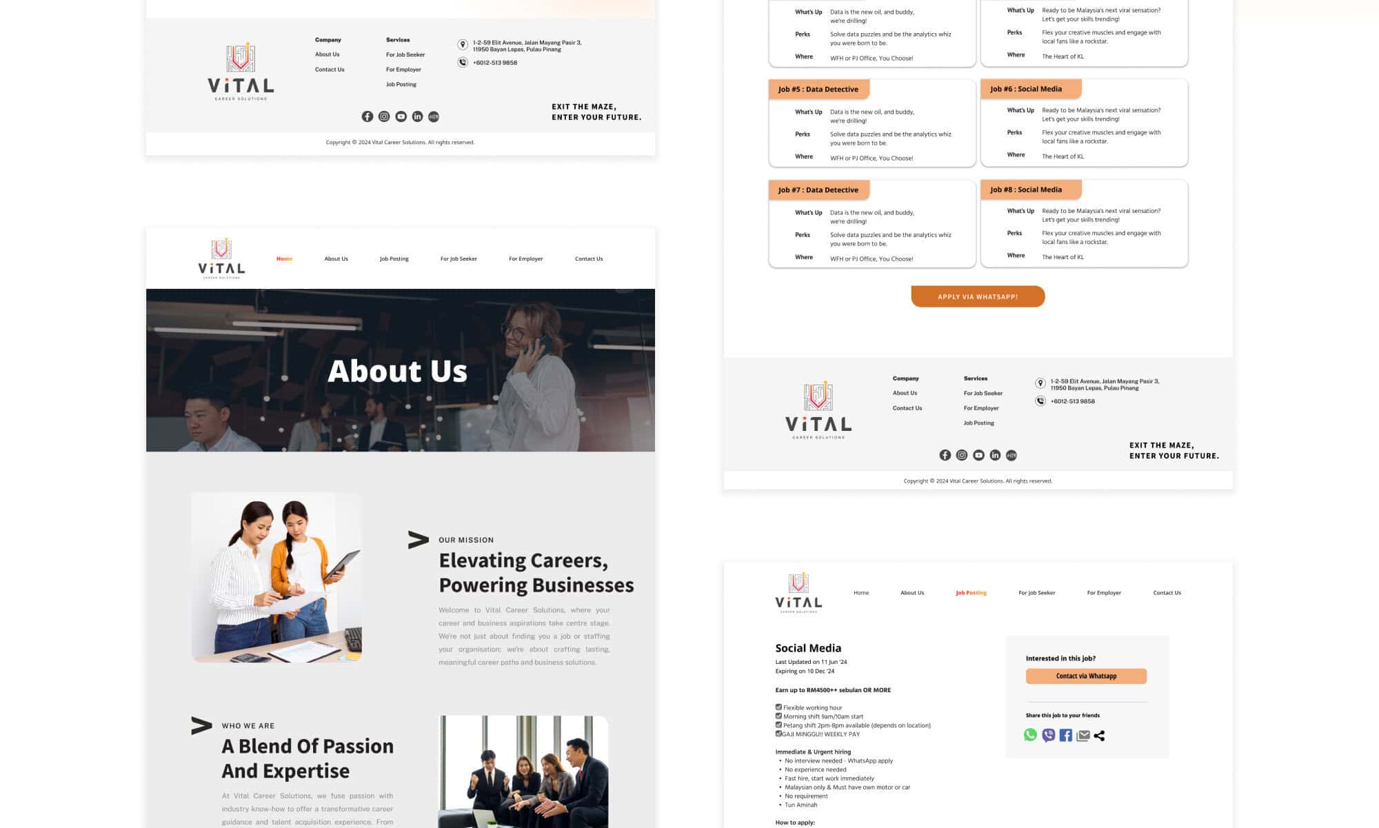 Vital Career Portfolio - WebHero Technology