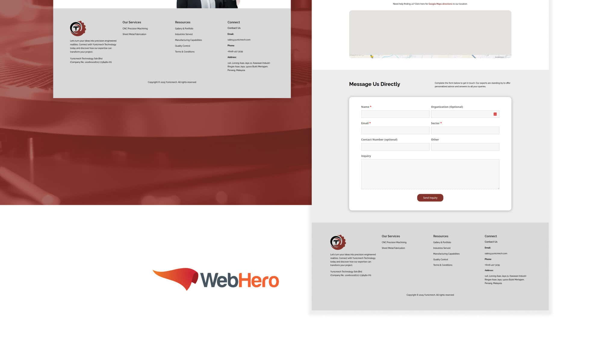 Yunicmech Portfolio - WebHero Technologies